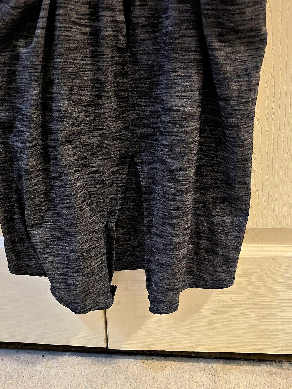lululemon Essential Tank *Pleated (Tiger Space Dye Black White) ) Gray Racerbac - Picture 6 of 7